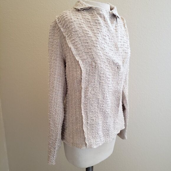 Cabi snap button oatmeal jacket size S - Picture 5 of 6